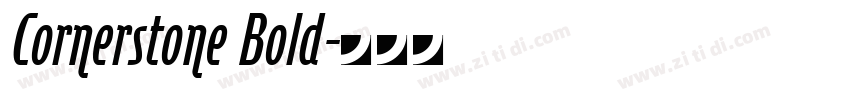 Cornerstone Bold字体转换